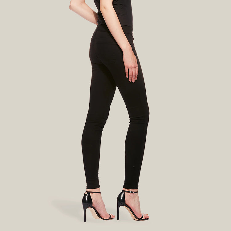 Women wearing Noir Bond Mid Rise Skinny Jeans
