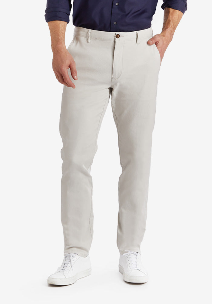Men wearing Beige Everyday Comfort Chino Slim Pants