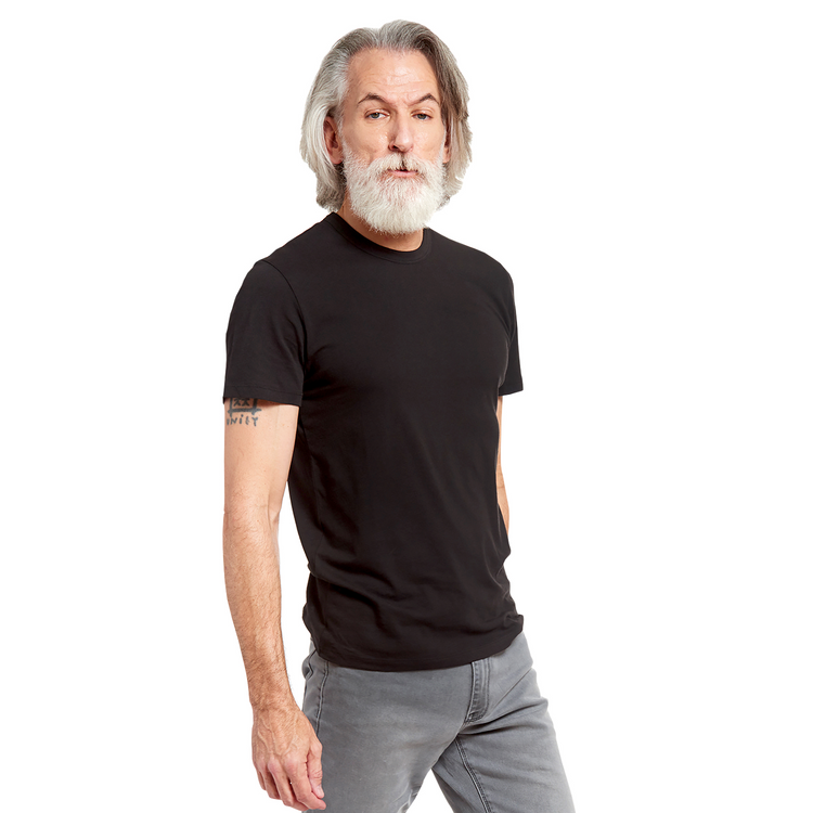 Men wearing Black Classic Crew Driggs Tee
