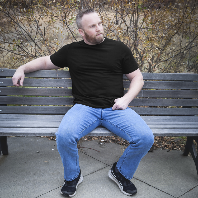Men wearing Negro Classic Crew Driggs Tee