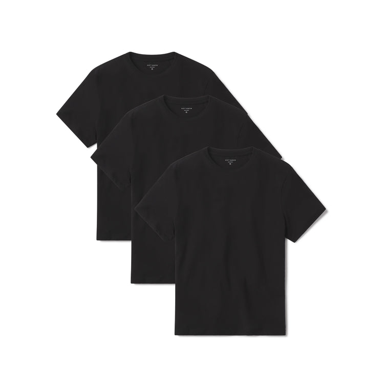 Men wearing Black Luxe Stretch Tee 3-Pack