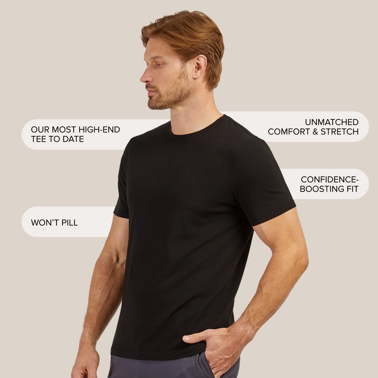 Men wearing Negro Luxe Stretch Tee