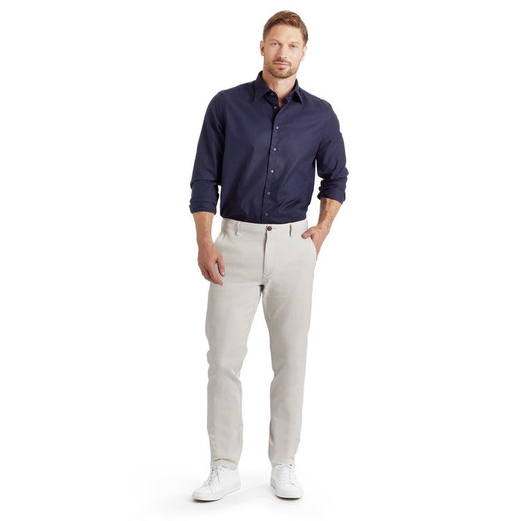 Men wearing Beige Everyday Comfort Chino Slim Pants