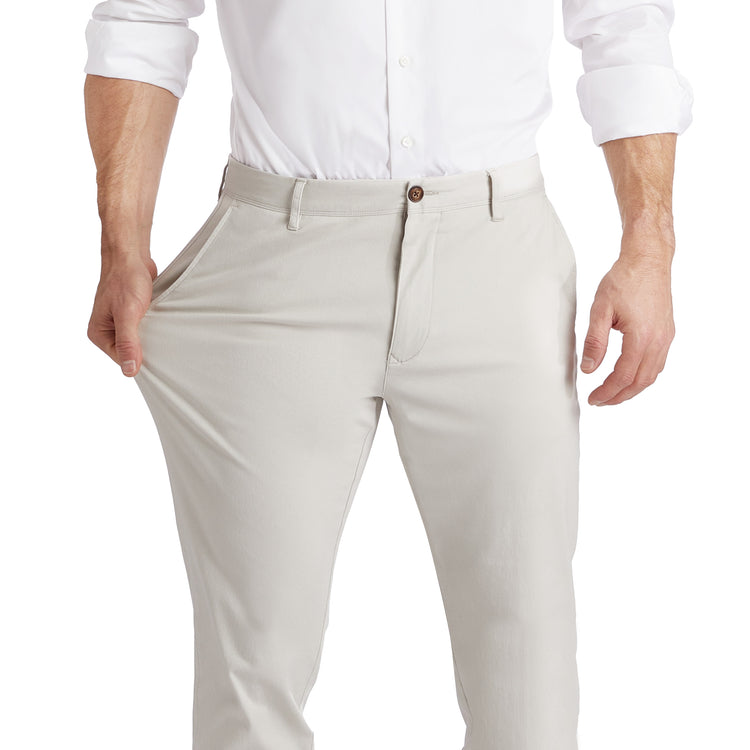 Men wearing Beige Everyday Comfort Chino Slim Pants