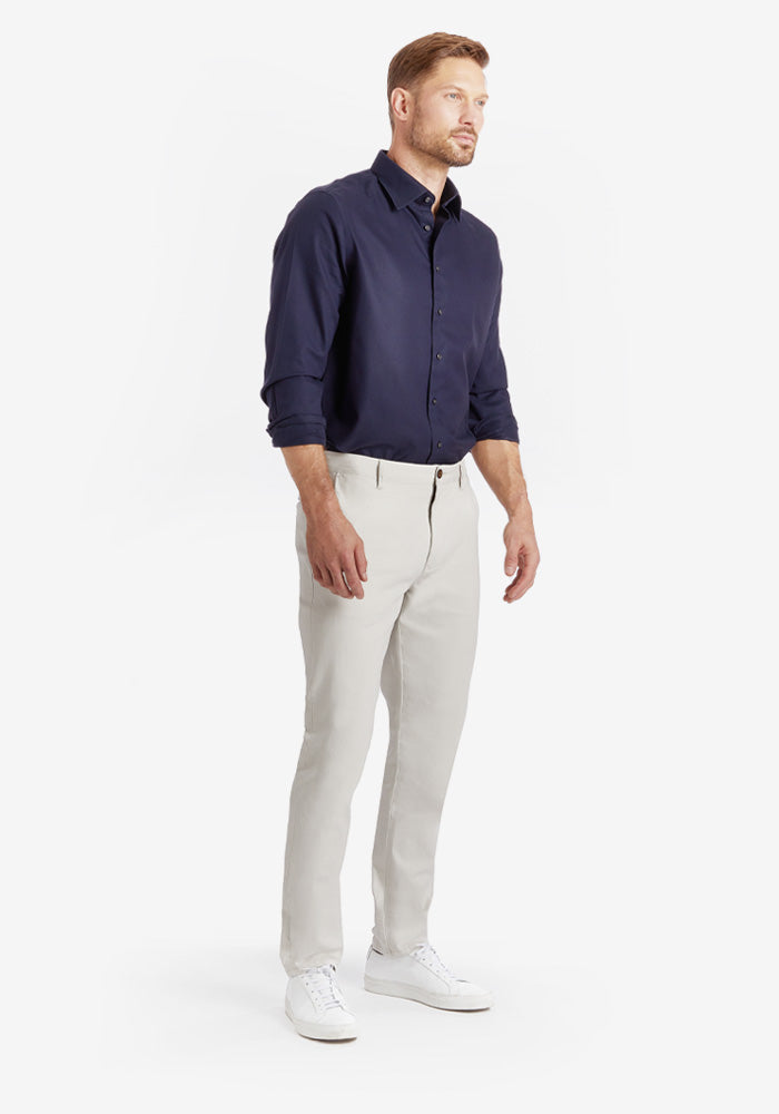 Men wearing Beige Everyday Comfort Chino Slim Pants