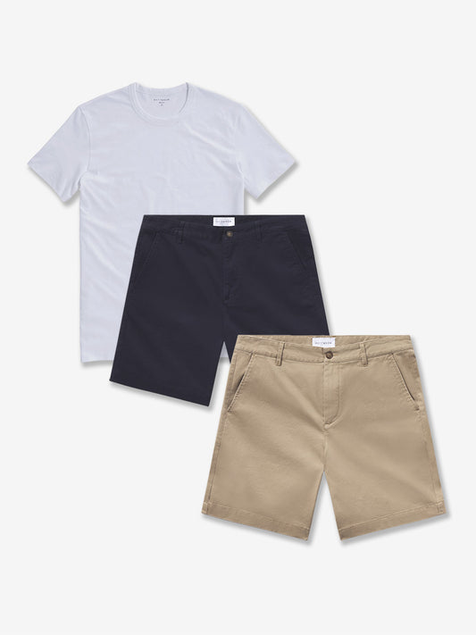 Bundle 18: 2 pair of Stretch Shorts + 1 Driggs Tee jeans
