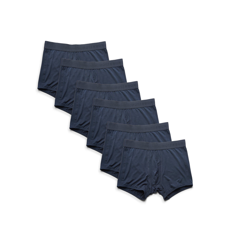 Men wearing Navy Trunks 6-Pack
