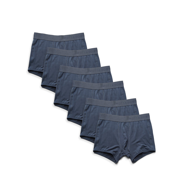 Men wearing Steel Gray Trunks 6-Pack
