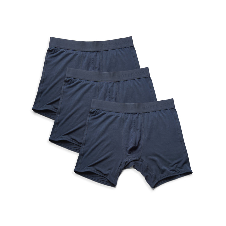 Men wearing Navy Boxer Brief 3-Pack