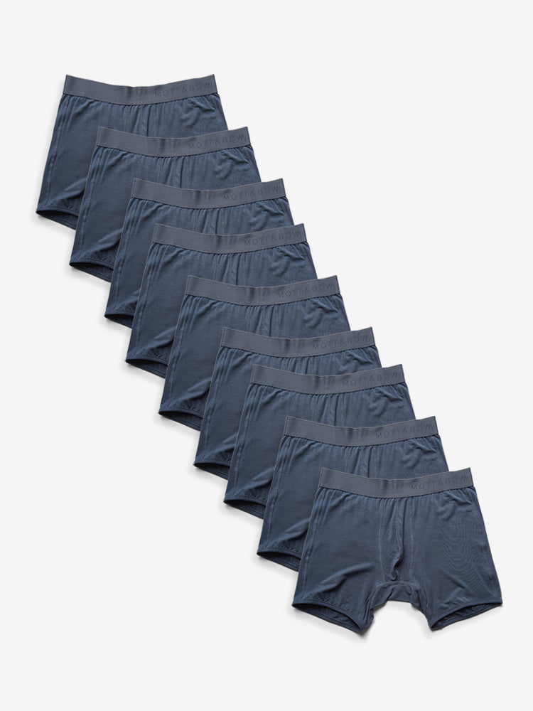 Men wearing Steel Gray Boxer Brief 9-Pack