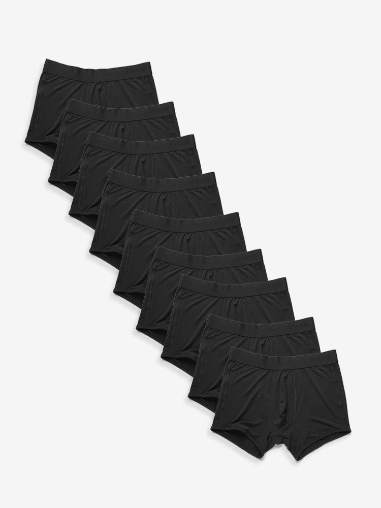 Men wearing Black Trunks 9-Pack