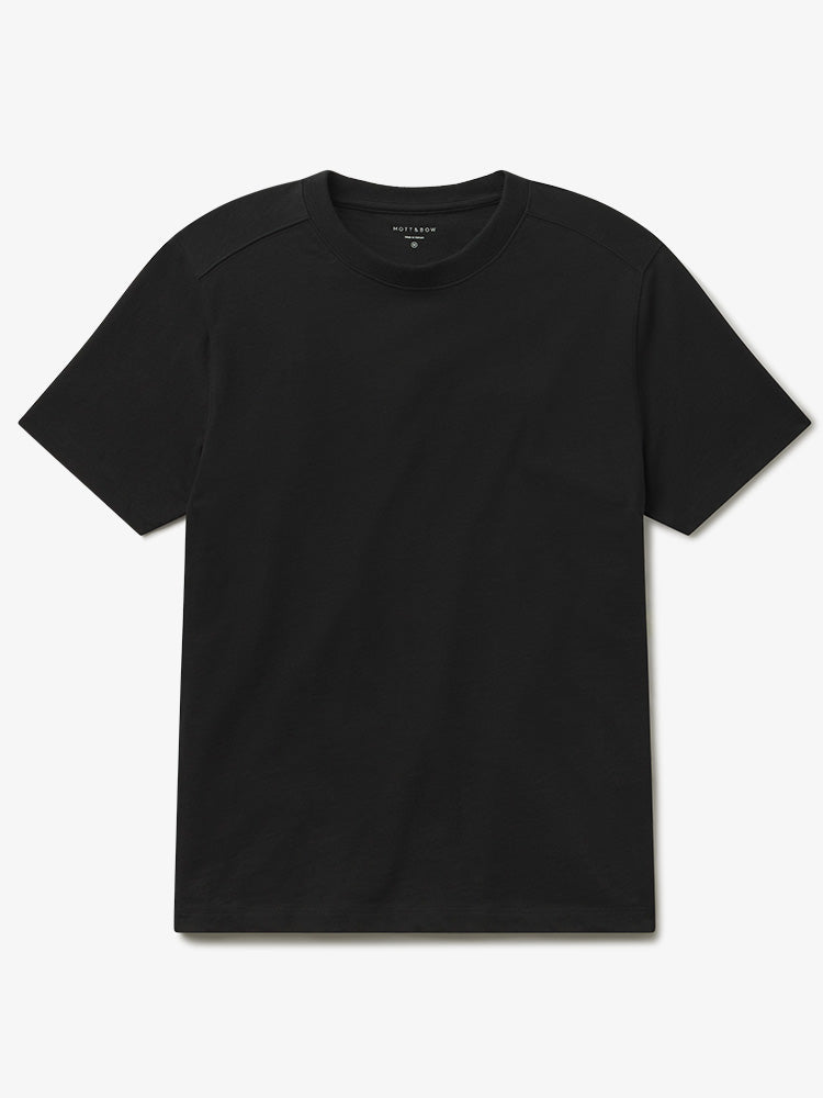 Men wearing Vintage Black Cotton Jersey Oversized Tee