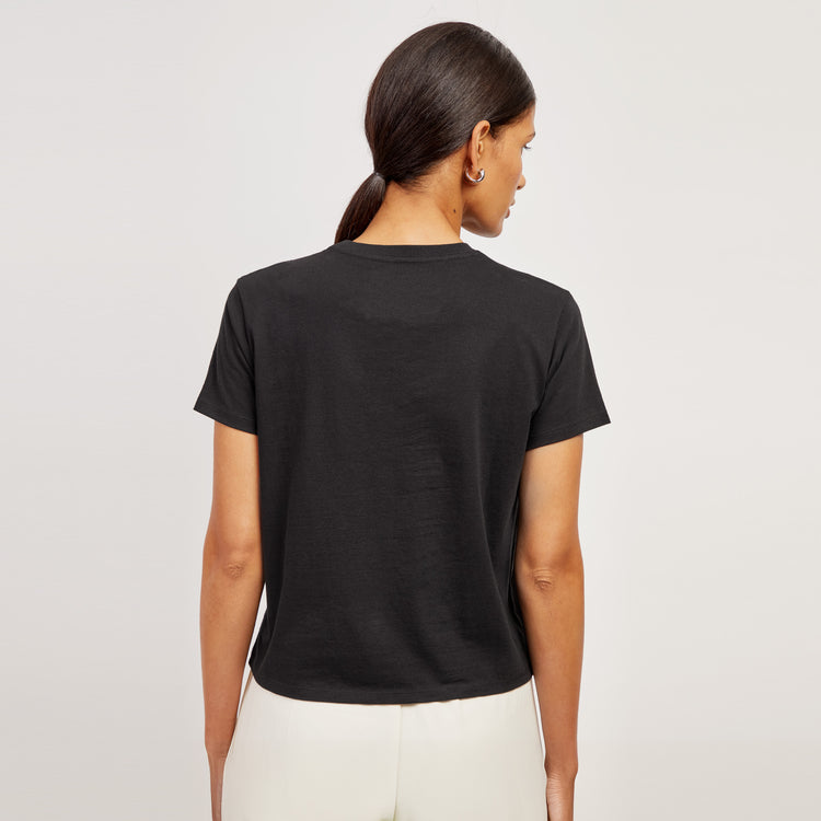 Women wearing Negro Everyday Cotton Crew Tee - Pre-Order