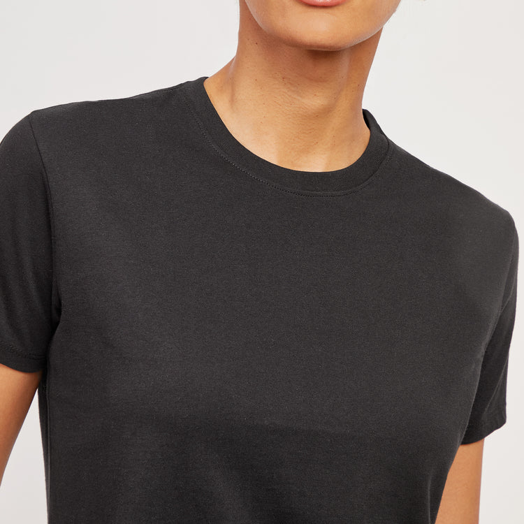 Women wearing Negro Everyday Cotton Crew Tee - Pre-Order