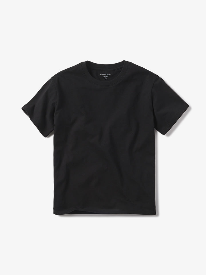 Women wearing Negro Everyday Cotton Crew Tee - Pre-Order