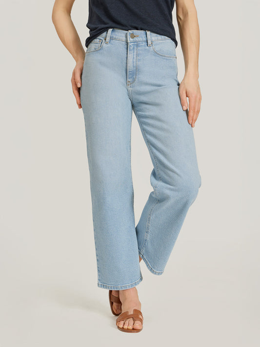 High Rise Cropped Straight Leg Hubert jeans
