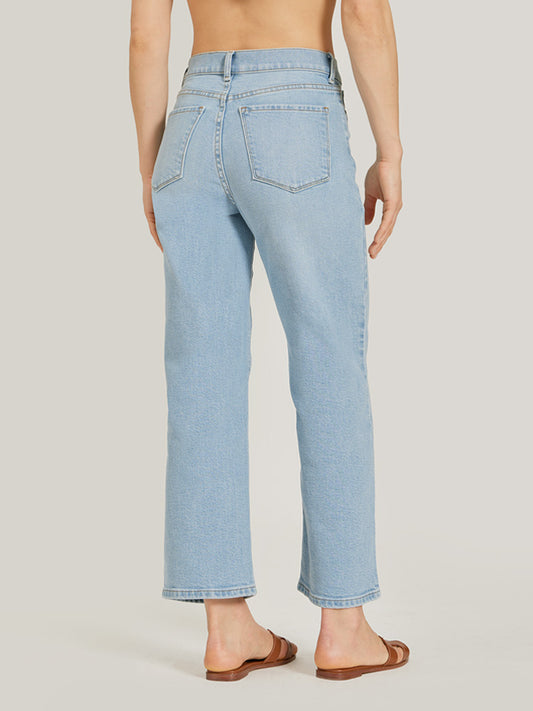 High Rise Cropped Straight Leg Hubert jeans