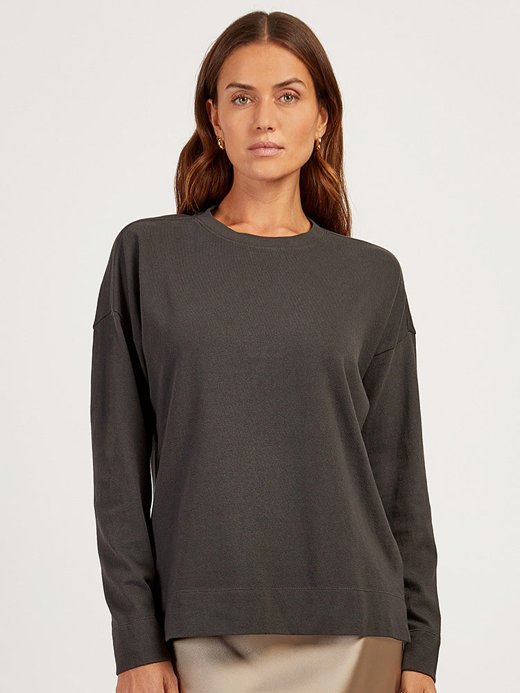 【新品】OVY Cotton Pack Long Sleeve T-shirt Original Cotton Long Sleeve T-shirt (top gray) | OVY