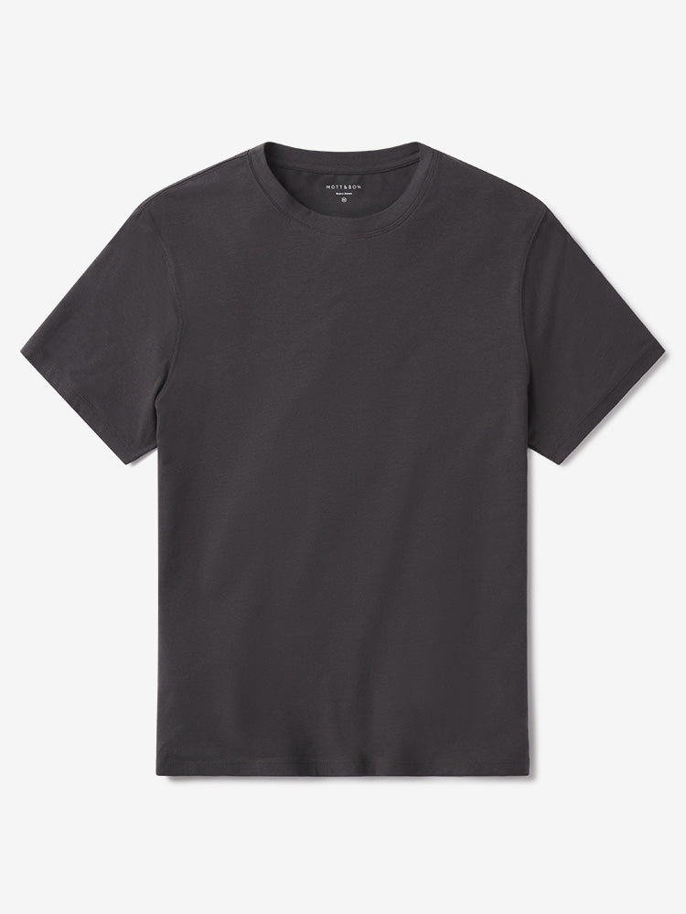 Men wearing Graphite Blue Luxe Stretch Tee