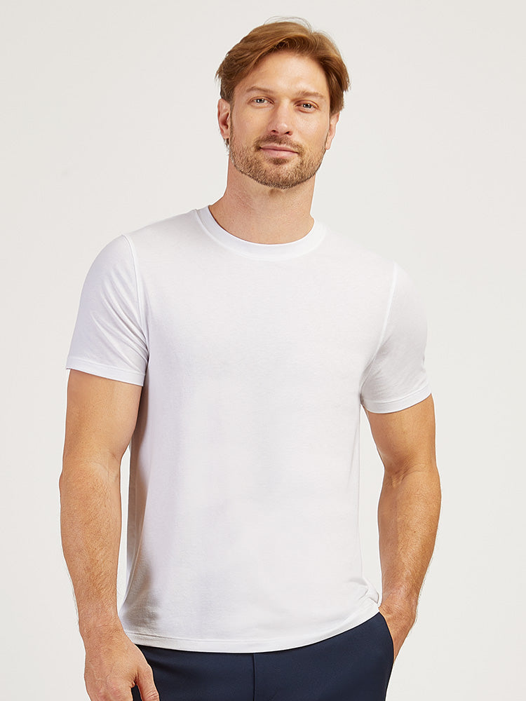 Men wearing Blanco Luxe Stretch Tee