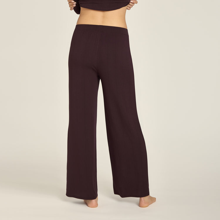 Women wearing Espresso Lounge Wide Leg Pants