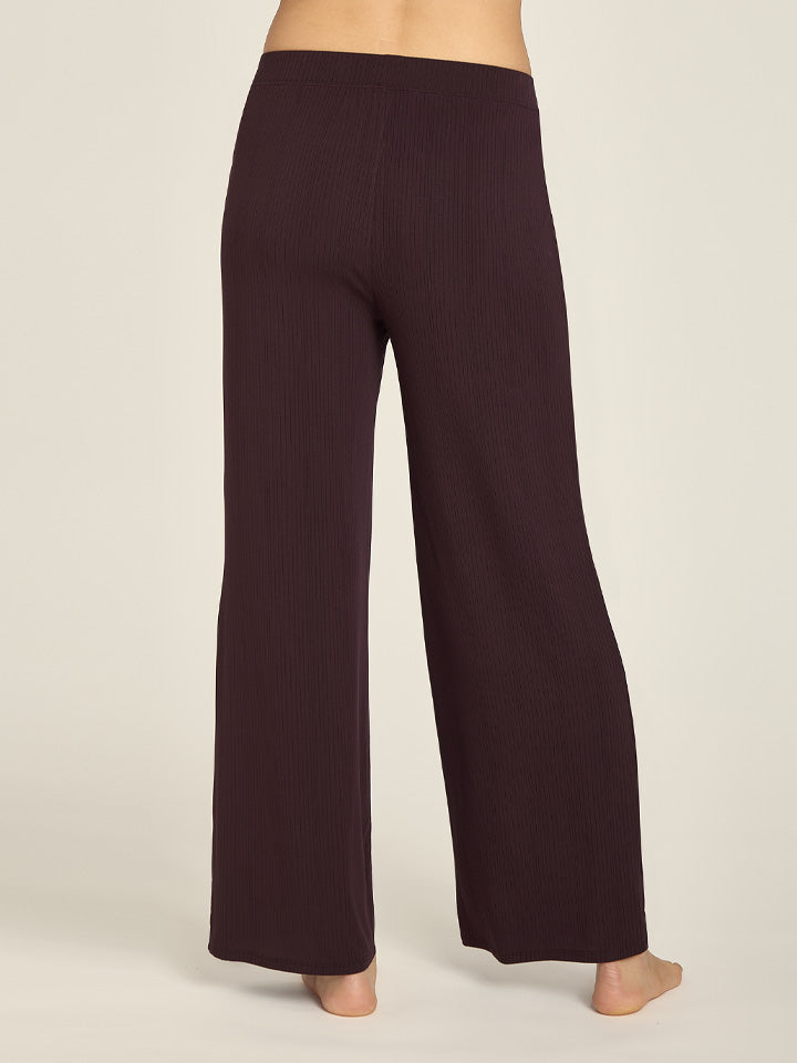Women wearing Espresso Lounge Wide Leg Pants
