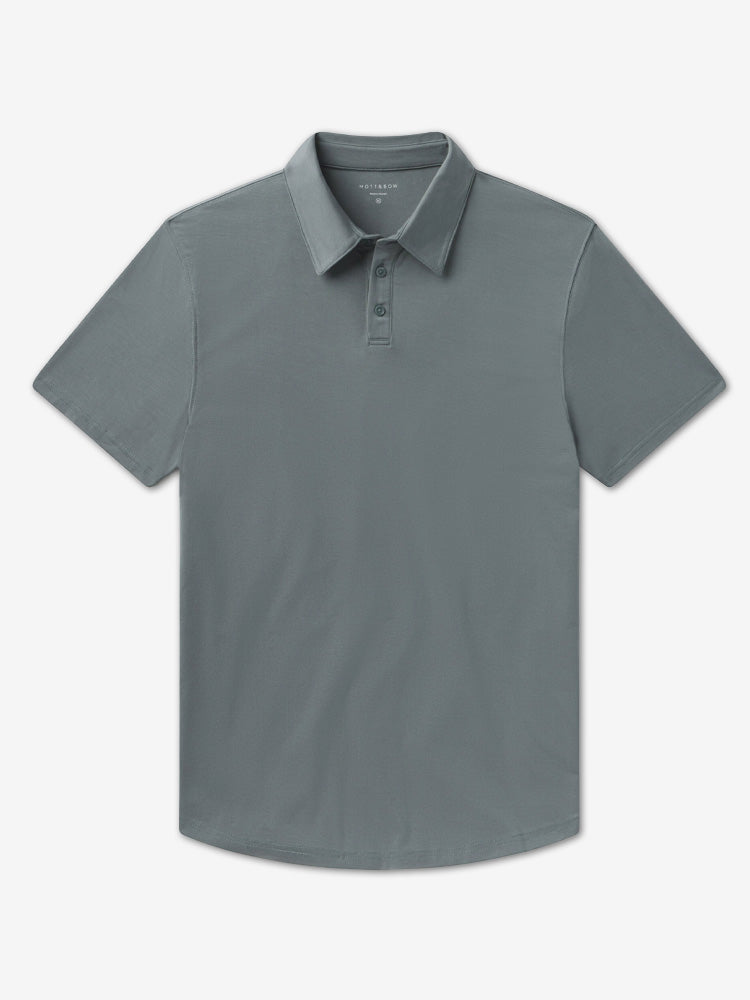 Men wearing Sea Grass Luxe Performance Polo