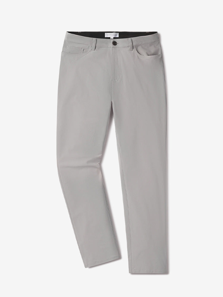Men wearing Silver 5 Pocket Travel Pants