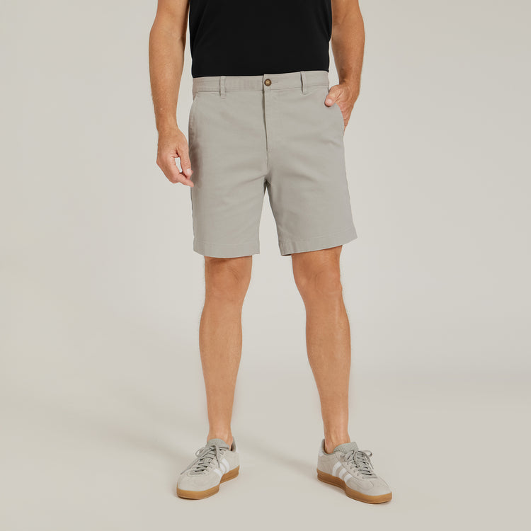 Men wearing Silver Stretch Chino Short