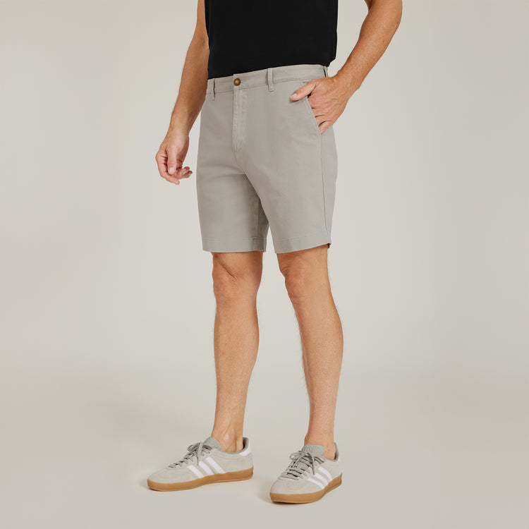 Men wearing Silver Stretch Chino Short