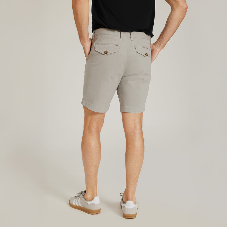 Men wearing Silver Stretch Chino Short