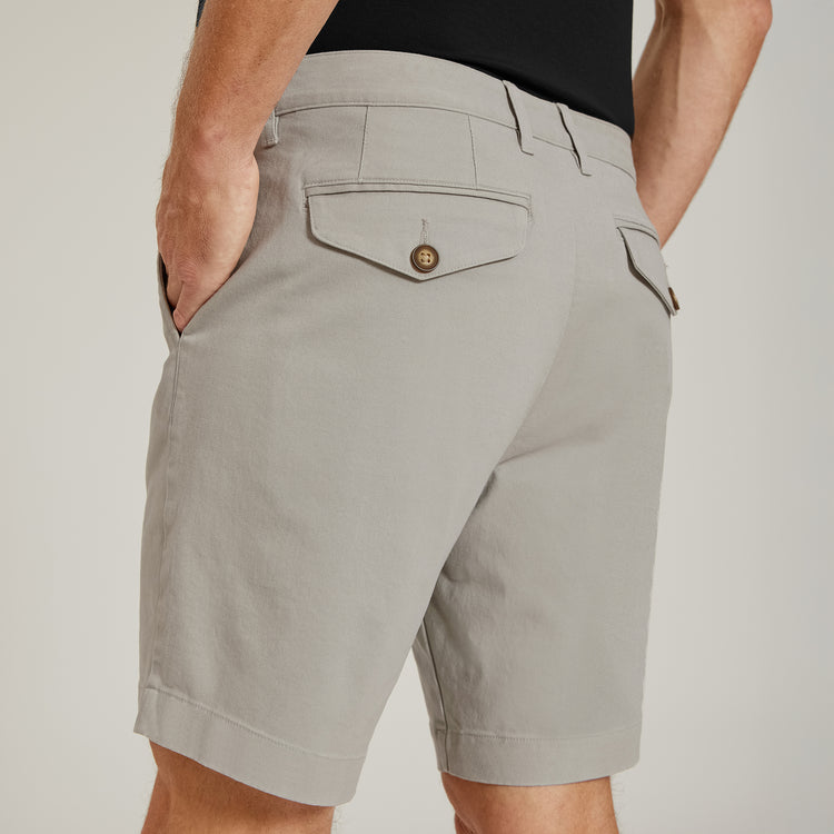 Men wearing Silver Stretch Chino Short