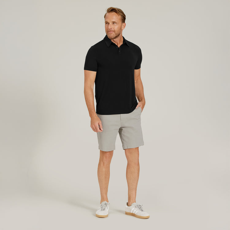 Men wearing Silver Stretch Chino Short