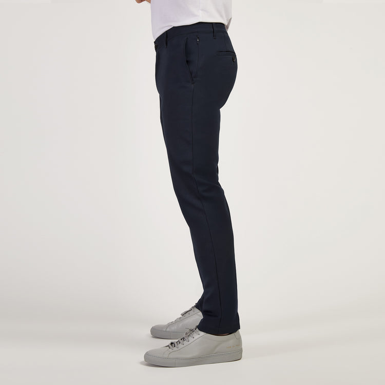 Men wearing Navy Tech Slim Pants