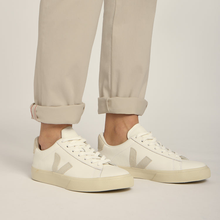 Women wearing Ecru Unisex Chino Pants