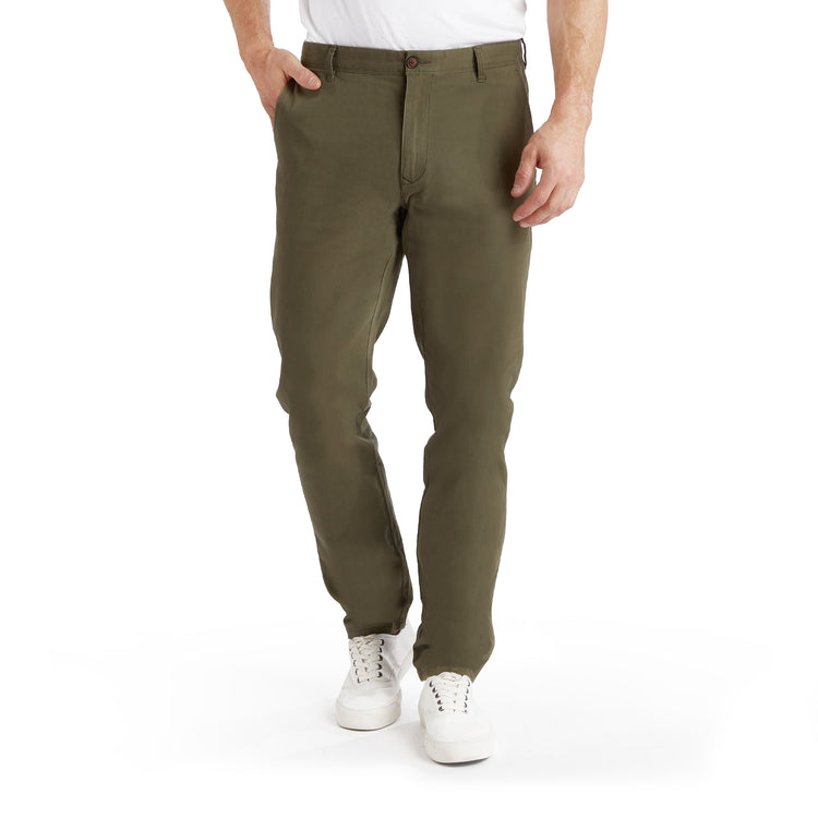 Men wearing Green Everyday Comfort Chino Slim Pants
