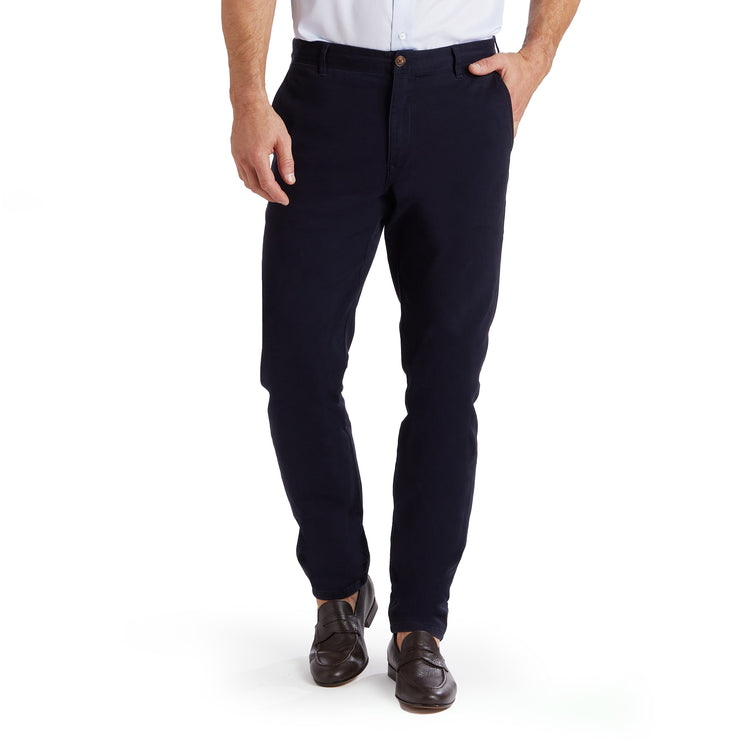 Men wearing Azul marino Everyday Comfort Chino Slim Pants