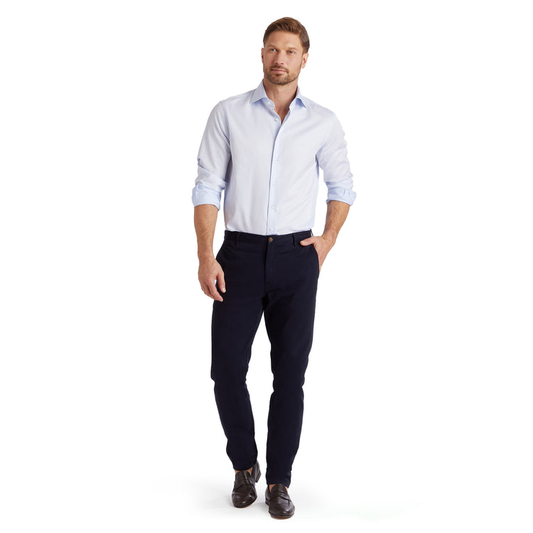 Men wearing Azul marino Everyday Comfort Chino Slim Pants