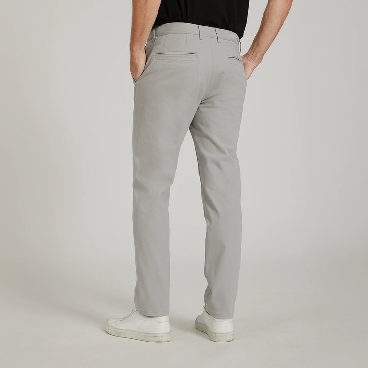 Men wearing Silver Everyday Comfort Chino Slim Pants