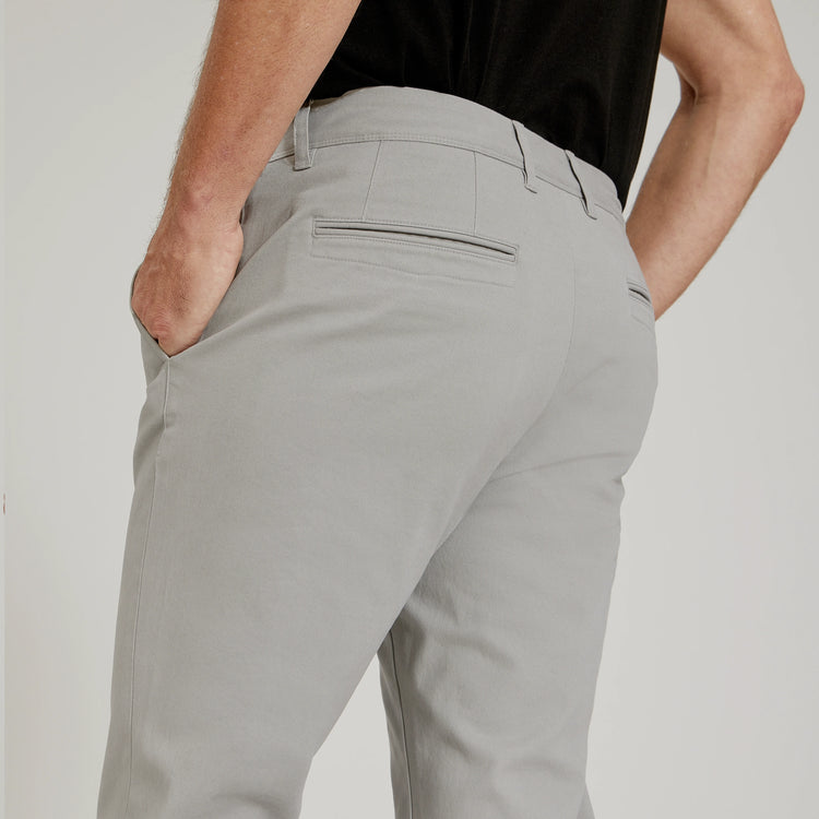 Men wearing Silver Everyday Comfort Chino Slim Pants