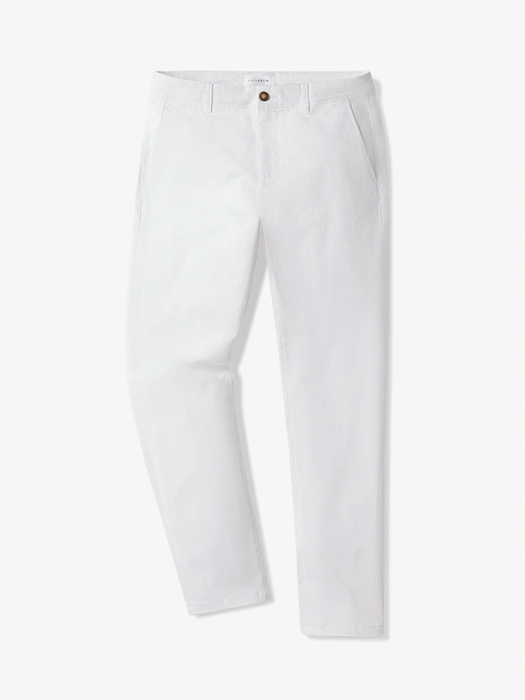 Men wearing White Everyday Comfort Chino Slim Pants