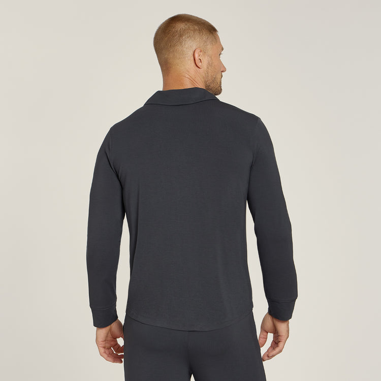 Women wearing Dark Gray Unisex Pajama Shirt