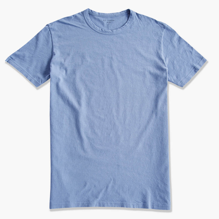 Men wearing White Classic Crew Driggs Tee Pre Order Test