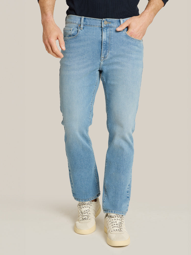 Men wearing Pale Indigo Slim Hubert Jeans