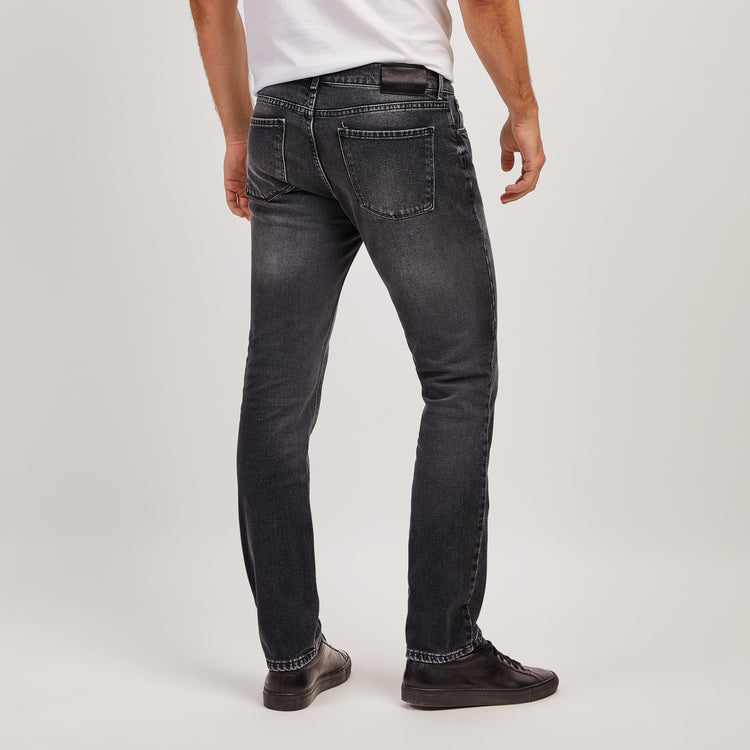 Men wearing Dark Gray Slim Allen Jeans