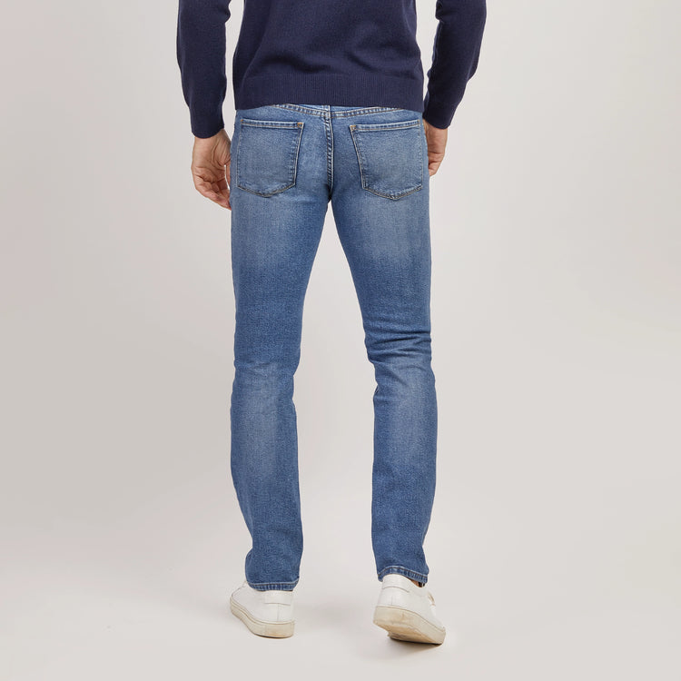 Men wearing Light Blue Slim Benson Jeans