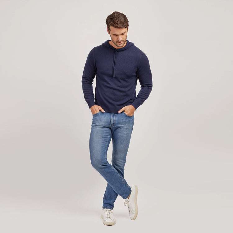 Men wearing Light Blue Slim Benson Jeans