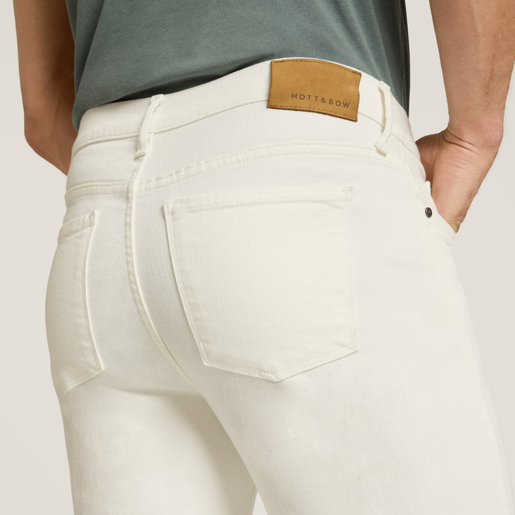 Men wearing White Slim Lloyd Jeans