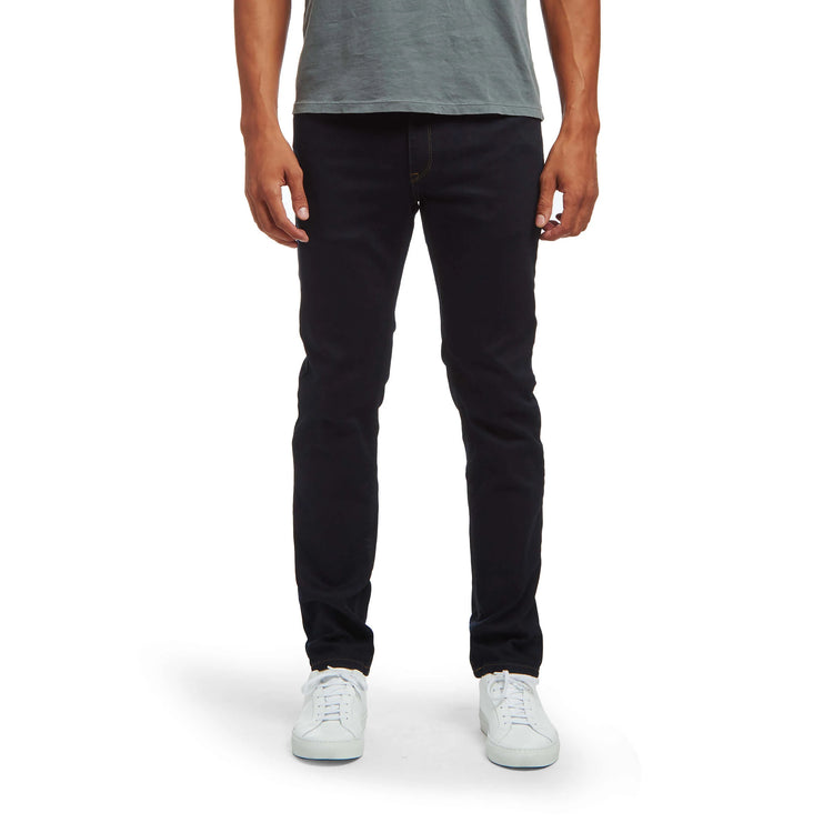 Men wearing Wooster Dark Blue Mott&Bow | Slim Staple Jeans tt