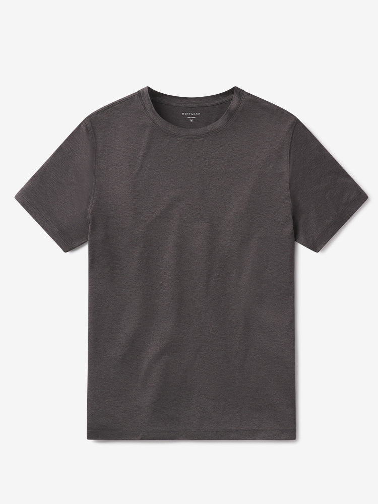 Men wearing Charcoal Heather Tech Tee